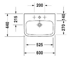 Раковина Duravit DuraStyle 2319600000