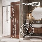 Душевой уголок Wasserkraft Berkel 48P18 90x100 без поддона, стекло прозрачное, профиль хром