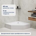 Душевой поддон трапеция RGW STYLE-TR (900x900)