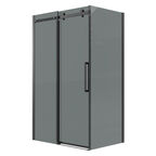 Душевой уголок Grossman Classic 110x90 120.K33.04.1190.21.10 без поддона, стекло тонированное, профиль черный матовый
