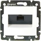 Розетка компьютерная RJ45 категория 5e UTP - Legrand Valena - с захватами - белый