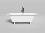 Ванна из искусственного камня Salini  Orlanda Axis 170x75 103223M S-Stone белая матовая