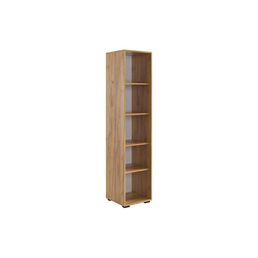 Лайт-2 Стеллаж Mebelson (ЛДСП/Дуб крафт золотой,Белый) арт.SL-01.2725