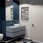 Полотенцесушитель электрический Indigo Delos 80х50 DGD80-50Rt серебристый