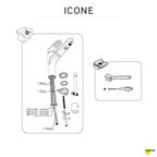 Смеситель кухонный Delinia Icone высота 15.5 см цвет хром