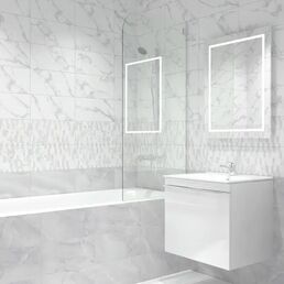 Плитка настенная KREAFORTA Mersey Onyx 20x40 см 1.2 м² матовый цвет серый