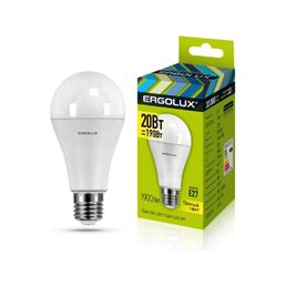 Электрическая светодиодная лампа Ergolux LED-A65-20W-E27-3K ЛОН 13182
