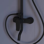 Душевая стойка RGW Shower Panels SP-25B черная, с изливом