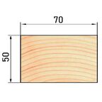 Брусок строганый 50x70x2000 мм хвоя сорт Оптима ФГИС ЛК