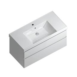 Тумба с раковиной Kerama Marazzi Cubo 100 подвесная, белая матовая