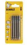 Пилка для лобзика DEWALT DT2165, по дереву из высокоуглеродистой стали, HCS, 100 x 73 x 2.5 x 30 мм, T101B, 5 шт.