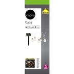 Гирлянда светодиодная Inspire "Dana" на солнечных батареях 1.2 м цвет черный