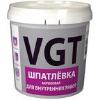 Шпатлевка VGT акриловая для внутренних работ, белый, 1.7 кг