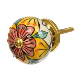 Керамическая ручка для мебели BlumenHaus Марокканский узор 66127