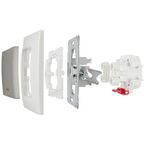 Выключатель встраиваемый Systeme Electric W59 Deco 1 клавиша с подсветкой, цвет платина