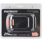 Аккумулятор Patriot PB BR 21V (MAX) 2.0 AH UES, 21 В Li-ion 2 Ач
