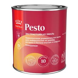 Эмаль Tikkurila Pesto 10 матовая прозрачная база С 0.9 л