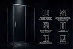 Душевой уголок Royal Bath Accord 105х70 RB 7105HPS-T стекло прозрачное, профиль белый
