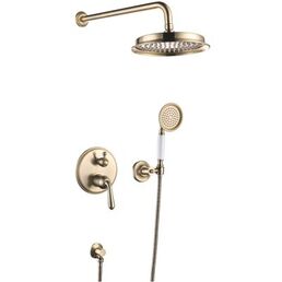 Душевая стойка Rose R0235Q бронза встраиваемая