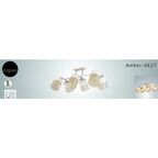 Люстра потолочная Inspire Amber 6 ламп 18 м² цвет белый