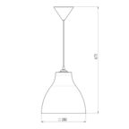 Светильник подвесной Svet Melodi E27 60 Вт черный IP20 (1400-10160)