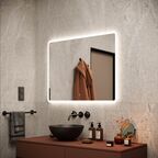 Зеркало с подсветкой Sancos Arcadia 90x70 AR900 белое