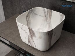 Раковина Gid Creativo Mnc9301 накладная 36х36 под камень