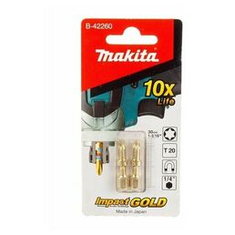 Бита Impact Gold Shorton T20, 30 мм, E-form (MZ), 2 шт Makita (B-42260)