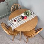 Стол кухонный Экомебель Фрам раскладной 95x75x90 см круг дерево цвет орех