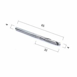 Фреза DJTOL A1FLX432 компрессионная спиральная однозаходная (по дереву, композиту (АКП), пластику)