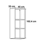 Каркас навесной Delinia ID 45x102.4x35 см ЛДСП цвет белый
