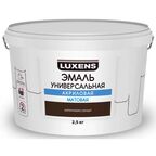 Эмаль акриловая универсальная Luxens цвет коричневый матовый 2.5 кг