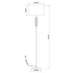Светильник напольный ARTE LAMP A4097PN-1CC