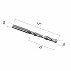 Фреза DJTOL N2QX1072 спиральная двухзаходная сферическая (по дереву, композиту (АКП), пластику)
