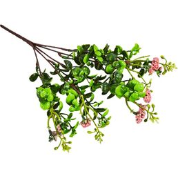 Искусственное растение Букет цветов 36x23 см пластик цвет зеленый