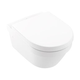 Унитаз подвесной Villeroy&Boch Architectura 4694HRR1 безободковый, с сиденьем микролифт, альпийский белый