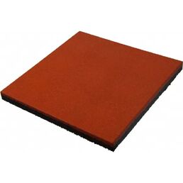 Плитка резиновая 500x500x40 мм цвет красный
