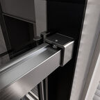 Душевая дверь Veconi Premium Trento 130х200 PTD40-GR-130-01-C4  стекло прозрачное, профиль графит
