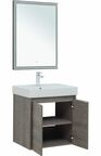 Тумба с раковиной Aquanet Nova Lite 60 см подвесная 2 дверцы, дуб рошелье