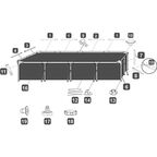 Бассейн каркасный прямоугольный Bestway 56424 BW 400x211x81 см 5700 л