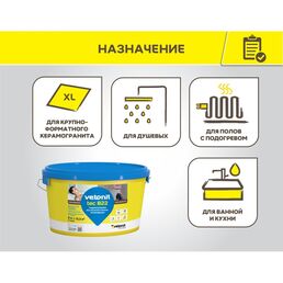 Гидроизоляция акриловая Vetonit Tec 822 розовая 4 кг