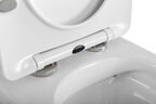 Подвесной унитаз BelBagno Uno BB7306CHR/SC безободковый, с крышкой микролифт, белый