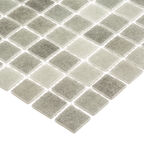 Мозаика Mir Mosaic Natural Steppa светло-серая стеклянная 315х315х5 мм глянцевая