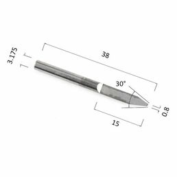 Гравер DJTOL NJ3.3008 конусный (по дереву, композиту (АКП), цветным металлам (алюминий, латунь, медь, бронза))