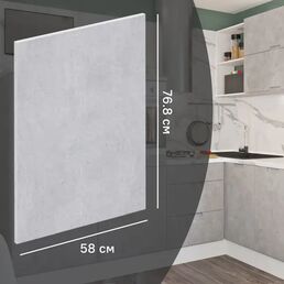 Фальшпанель для кухонного шкафа Берлин 58x76.8 см Delinia ID МДФ цвет серый