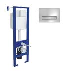 Инсталляция Berges Atom Line 040338 410 для подвесного унитаза с кнопкой цвет хром
