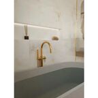 Глазурованный керамогранит Arcadia Ceramica Anty Sky Beige Glossy 60x120 см 1.44 м² глянцевый цвет бежевый