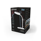 Светильник настольный Gauss Qplus GTL503 8W 500lm 4000K 170-265V белый диммируемый USB LED