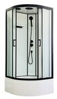 Душевая кабина Royal Bath FATO 100x100 RB100CK-M-BL FATO стекло рифленое, профиль черный