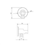 Подключение шланга Iddis Built-in Shower Accessories с держателем латунь черное (003BL01i62)
